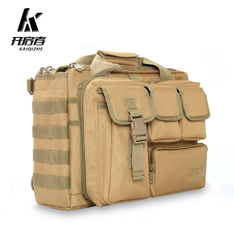 Cross-border camouflage outdoor one-shoulder messenger backpack multi-purpose fishing handbag computer bag briefcase