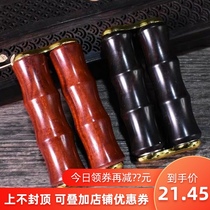 Decompression hand piece red sandalwood carving hand to play piece palm decompression roller ebony and yellow pear massager to reduce the piece