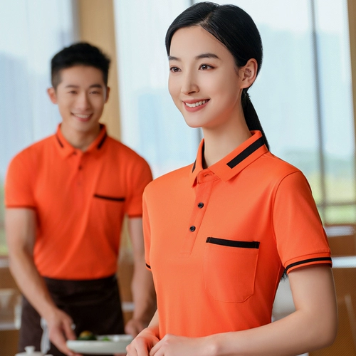 Летняя футболка polo для работы, короткий рукав, делается под заказ