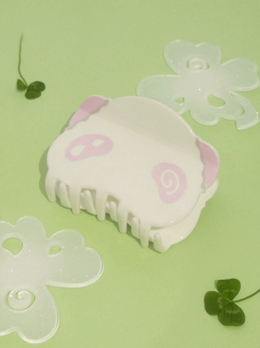 Крисп -Крик Оригинал * Китайская нежная панда * розовая шпилька панда, захватывающая зажима для волос.