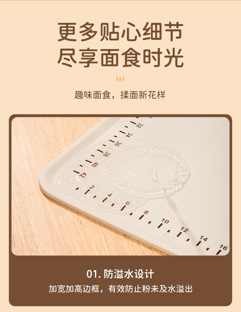 Разминание мат 【活动拍1发9样】新款小厨喵大号加厚硅胶揉面垫擀面垫和面垫