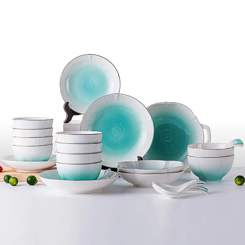 Costa/Costa Family Flower Overflow Ceramic Tableware Set of 25 Pieces Co-Cj002 Costa/Costa Family Flower Overflow Ceramic Tableware Set of 25 Pieces Co-Cj002