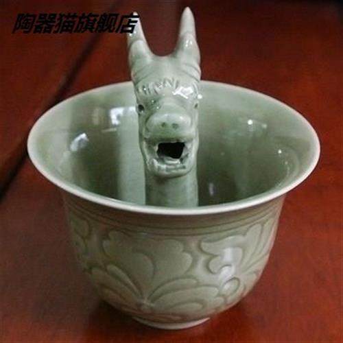 Justice Cup Kowloon Ceramic Wine Cup Corrupt Heart Cup Dragon Justice Cup Siphon Principle-Taobao