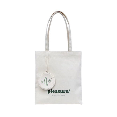 Универсальный двусторонний тканевый мешок на одно плечо, шоппер, свежая сумка, в корейском стиле