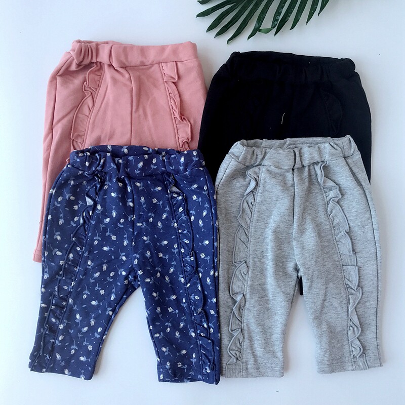 80-140 foreign trade export girls 8 points pants big butt pants summer shorts baby girl pants cotton elastic pants