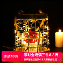 Open cover i.e. bright LED warm white copper line lamp string gift gift box decoration ambience light girl room decoration full of stars Gift decorative lamp waterproof lamp