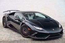 14-16 Lamborghini LP610 580 modified small surround carbon fiber front lip rear lip side skirt tail wing cover