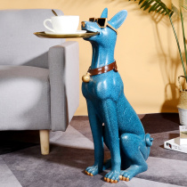 Creative landing large dog ornaments housewarming new home gifts simple modern living room sofa next to Home Soft decorations