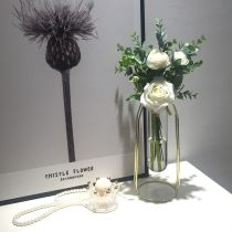 Vase glass transparent Nordic living room flower arrangement decoration hydroponics creative water vase dried flower decoration ornaments