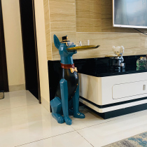 Living room decorations New House ornaments housewarming gifts TV cabinet next to the floor landing large Dog Tray storage
