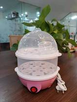 Multi-function water injection plug-in electric egg cooker Single double transparent cover steamed egg machine Kitchen appliances gift mini breakfast machine
