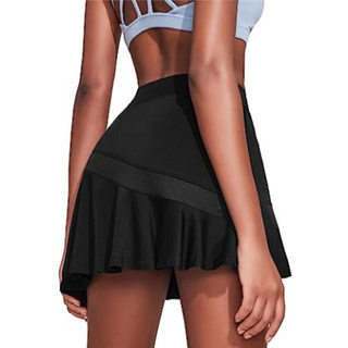 Новая женская спортивная юбка с высокой талией, плиссированная юбка на открытом воздухе
