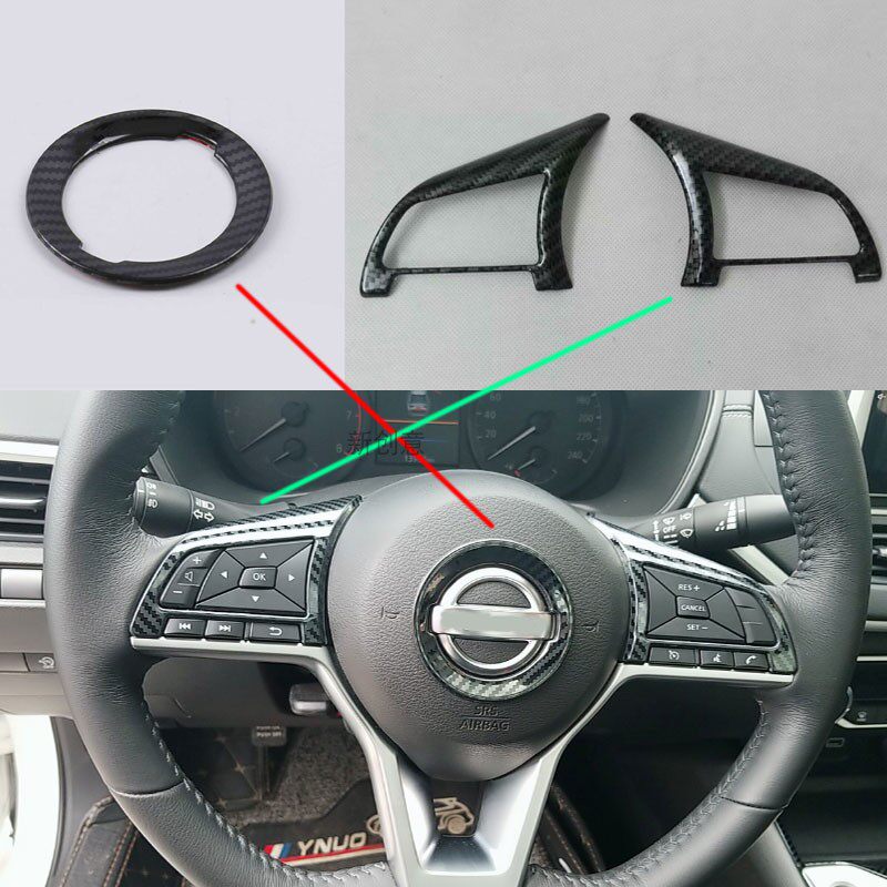 19-21 Xuan Comfort Days MUSIC Steering Wheel Trim Central Circle Sign Stick button frame Interiors bright strip car stickers