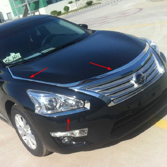 13-15 models of Teana front cover trim strip living room light eyebrow bright strip headlight tail light frame front grille trim strip