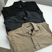 Kitano Us designer cooperation autumn new mens fashionable casual and neat loose shirt jacket