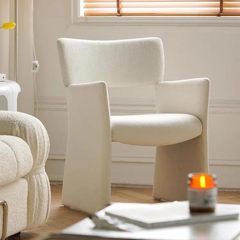 Nordic light luxury designer leisure dining chair makeup chair single sofa chair book chair sample house display center hotel reception chair
