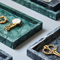 Marble jewelry key storage tray ornaments entrance sanitary ware bathroom bedroom designer recommended decorations
