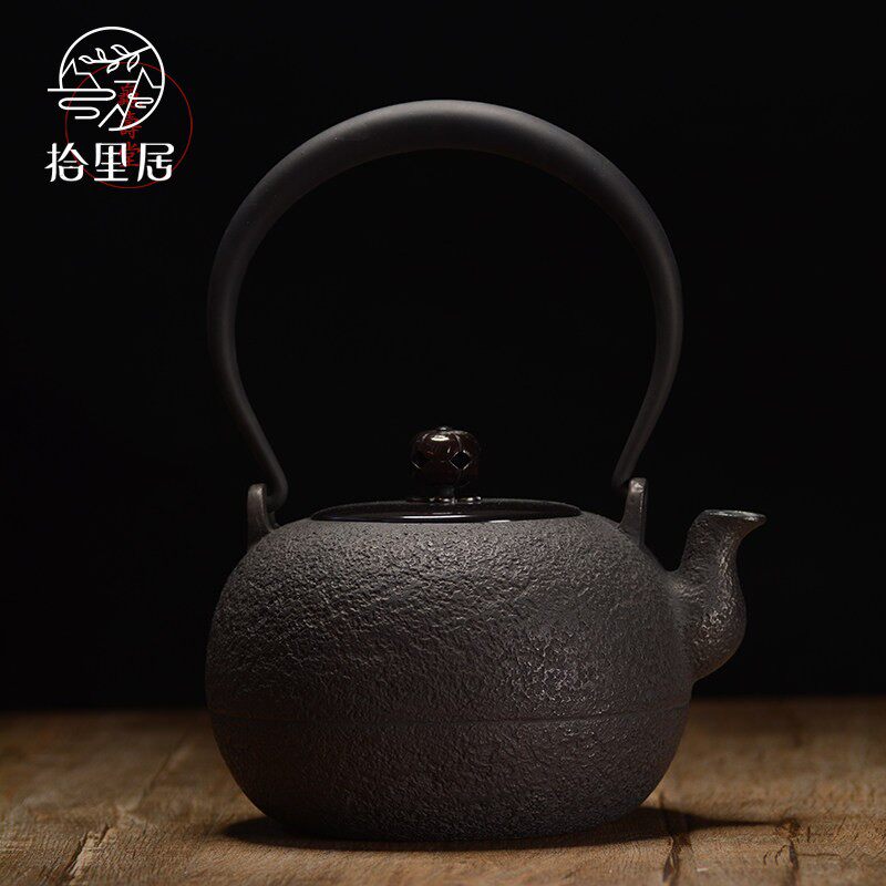 ten livable Japanese imported Kyoto marbles cast-iron jug pure handmade high-end tea set southern sand iron pot