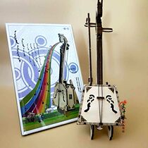 Ethnic characteristics Handicraft ornaments Mongolian Matouqin handmade jigsaw puzzle tourist souvenirs 2 pieces