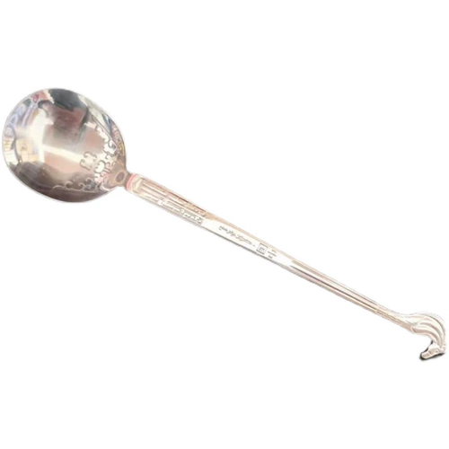 Большая этническая ложка из нержавеющей стали, посуда, увеличенная толщина, 2 шт