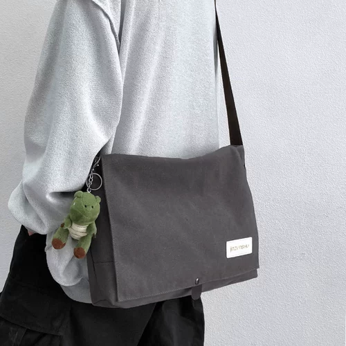 Классическая тканевая японская сумка через плечо для отдыха, брендовый ноутбук