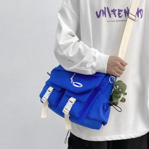 Классическая универсальная японская сумка через плечо для отдыха для школьников, сумка на одно плечо, подходит для студента