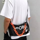 Сумка через плечо, модная цепь, небольшая сумка, сумка на одно плечо для отдыха, в корейском стиле, изысканный стиль