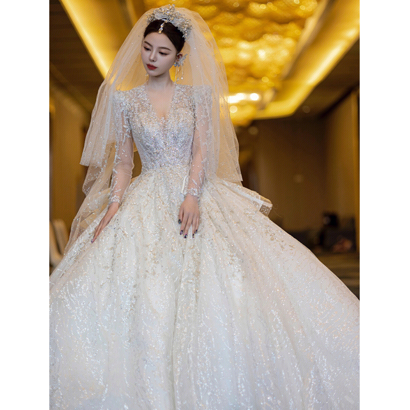 Retro elite wedding dress for bride, plus size, suitable for teen Retro elite wedding dress for bride, plus size, suitable for teen