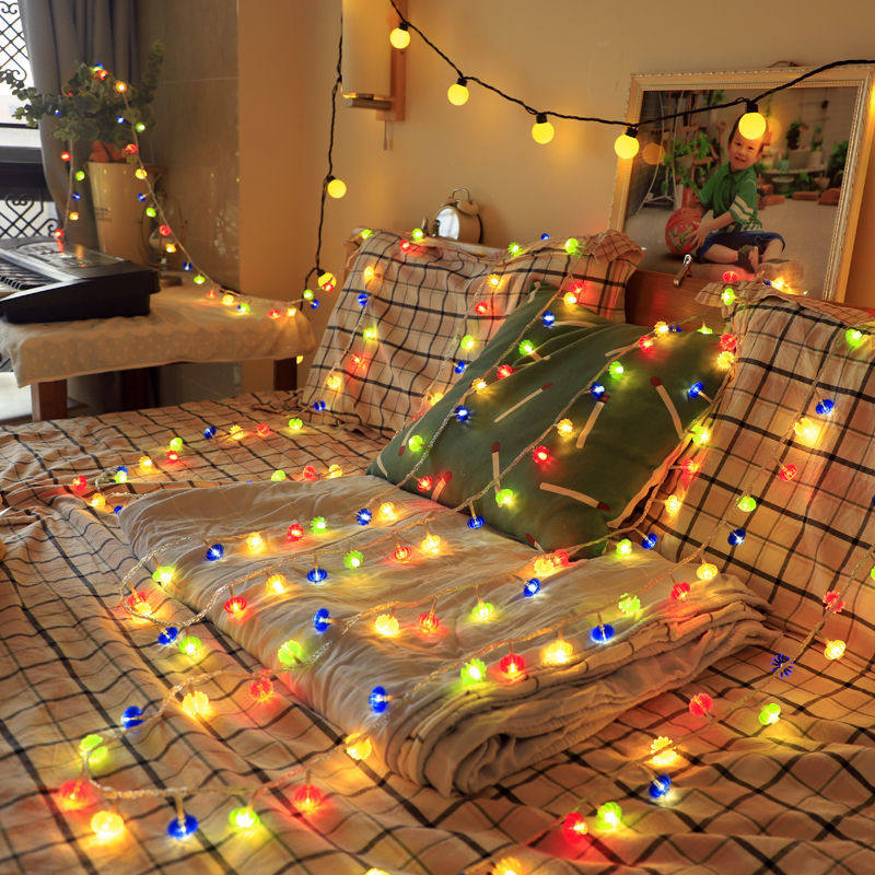 New Year's hot pins New Spring Festival Courtyard decorated lanterns New Year's Eve Forwords LED festoons Lanterns Light strings full of stars