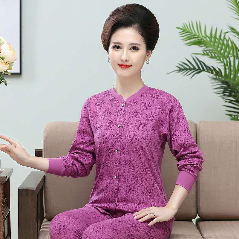 Trung niên cũ quần áo cardigan mùa thu mùa thu quần thiết mens và womens xu hướng bông mở cao cổ áo len mỏng cũ đồ lót người đàn ông ấm áp