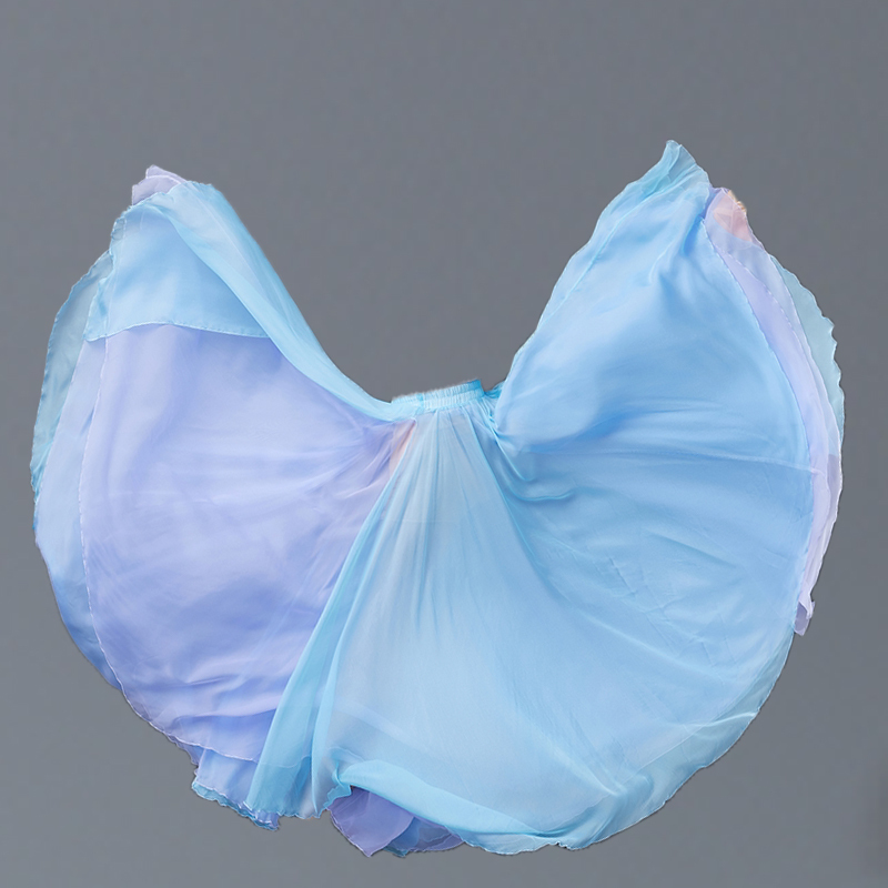 1080-Degree Classical Dance Double-Layer Reversible Large Skirt Dance Costume for Women, Chinese Dance Elegant and Ethereal Performance Dress Long Skirt 1080-Degree Classical Dance Double-Layer Reversible Large Skirt Dance Costume for Women, Chinese Dance Elegant and Ethereal Performance Dress Long Skirt
