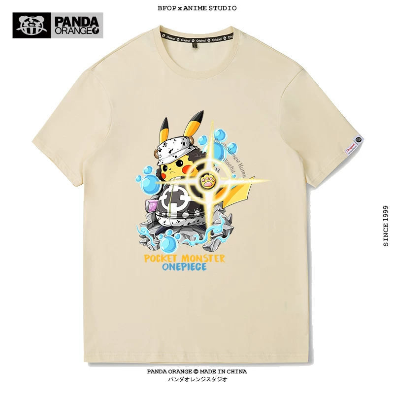 Свитер One Piece ко-брендированный Pokémon Animation Pikachu забавный креативный принт медведь шторм-царь одежда