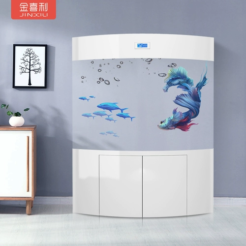 Акриловая экологическая золотая рыбка аквариума водные коробки средней гостиной крупномасштабная обувная шкаф освобожденный подводной фильтр.