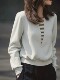Spring Season, Very Stylish and Unique Design Tops, Chic, Sophisticated, Niche, Non-Repetitive, Trendy, Age-Reducing Gray Sweatshirt