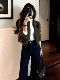 Spring Casual Versatile Tops for Petite Women, Unique and Beautiful, Super Stylish Korean-Style Green Lamb Wool Short Jacket for Women