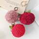 Cartoon Changan Lychee and Bayberry Plush Keychain Creative Realistic Fruit Keychain Doll Bag Pendant