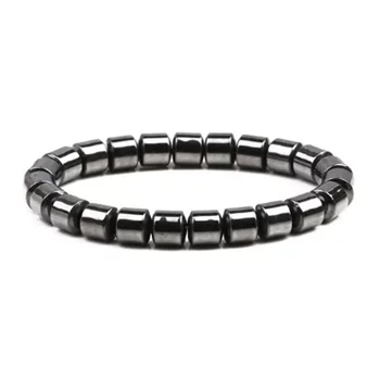 New 8mm Men's and Women's Bracelets, Black Hematite Stone Beads, Magnetic Jewelry, Popular Accessories, Handmade