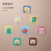 Cartoon adhesive hook strong viscose Creative Wall Wall kitchen load-bearing household non-perforated suction cup no trace stick stick hook
