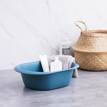 Rectangular plastic washbasin household vegetable wash basin large padded foot basin baby Basin