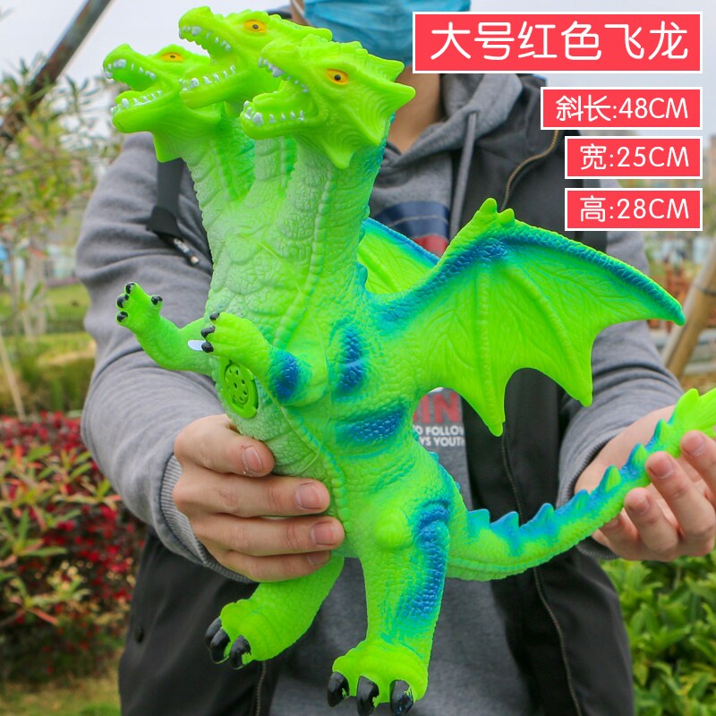 Simulation soft rubber ultralarge - scale screaming dinosaur toy domination of tyranny animal model plastic rubber soft 3 boy 6 years old