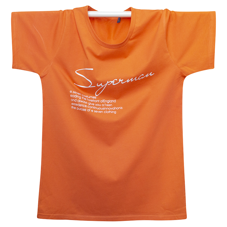 Hong Kong Trendy Brand 2026 New Summer Pure Cotton Loose Men's Couple Short-Sleeved T-Shirt Large Size Orange Half-Sleeve Top