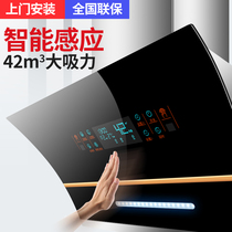 Good wife dual motor range hood household kitchen small side suction large suction range hood gas stove package