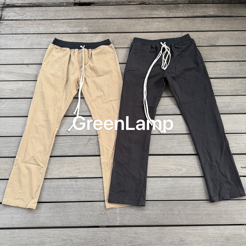 [in Stock] Green Light Independent High Street Style Season 5 5Th Straight-Leg Dad Pants Khaki/Black Versatile