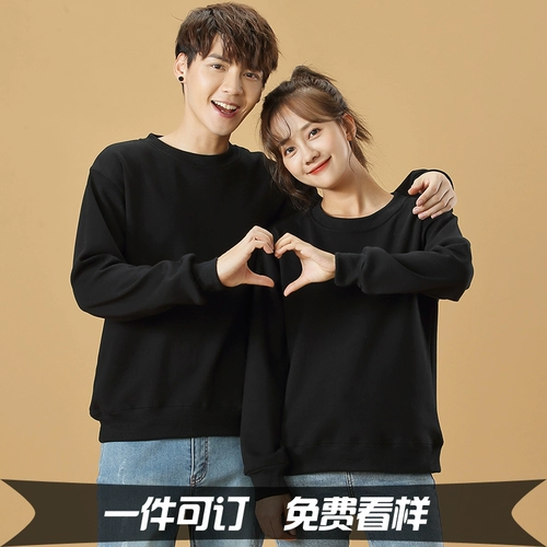 Толстовка, хлопковый зимний флисовый лонгслив для работы, делается под заказ, с печатью вашего логотипа