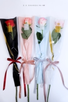 New crown triangle bag heart window single rose bag bronzing printed flowers single bag flowers