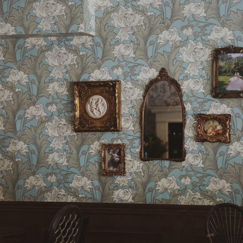 哥伦雅壁纸anno Siri 瑞典进口墙纸北欧简美复古作旧背景