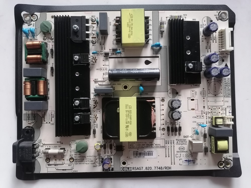 The original HZ55A55 H55E3A HZ55A65 original power board RSAG7 820 7748 ROH