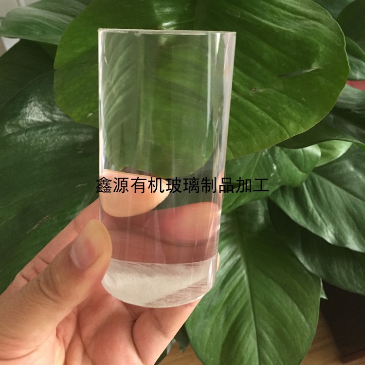Transparent organic glass bar transparent solid cylindrical cylindrical bar punching carving to machining customization