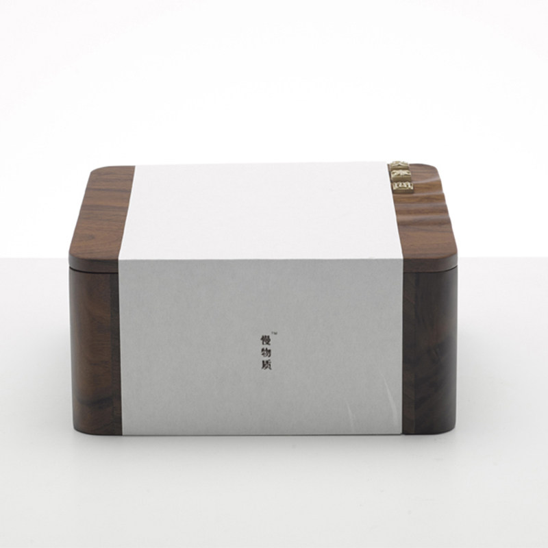 Slow material Lan-private custom copper movable type creative tea gift Ancient tree basking red black walnut group purchase enterprise customization