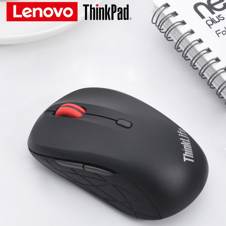 Lenovo ThinkPad Wireless mute mouse notebook desktop All home office business silent WLM200 low noise small slip mouse WLM210 dual-mode Bluetooth